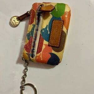 Dooney & Bourke Vintage Wonder Ducks Keyring, Coin Purse